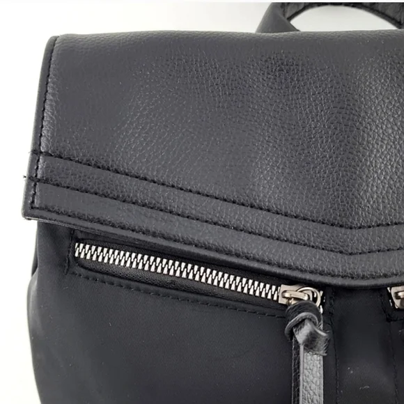 Botkier Trigger Backpack Black Nylon Multi Functional Adjustable Shoulder Straps - Picture 5 of 15